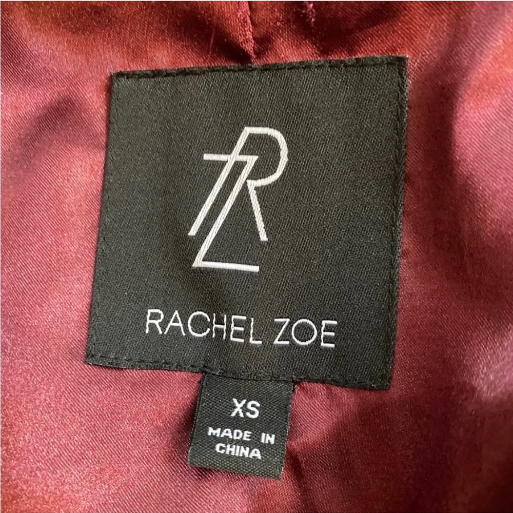Rachel Zoe upscale wine colored faux fur jacket, 3/4 length 🍷 - Picture 9 of 15